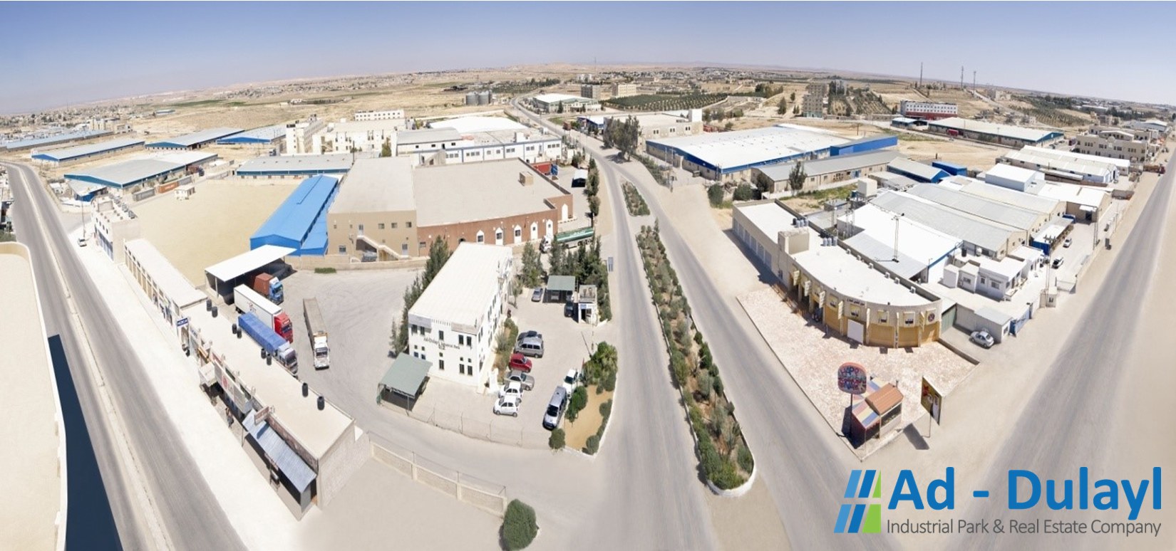 Aerial view of Ad-Dulayl Industrial Park and Development Zone